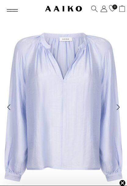 Aaiko - Alanza Shine Blouse Lichtblauw